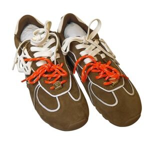 Naked Wolfe Ace Suede Brown Low Top Sneaker Leather Double Lace US 11 NWT